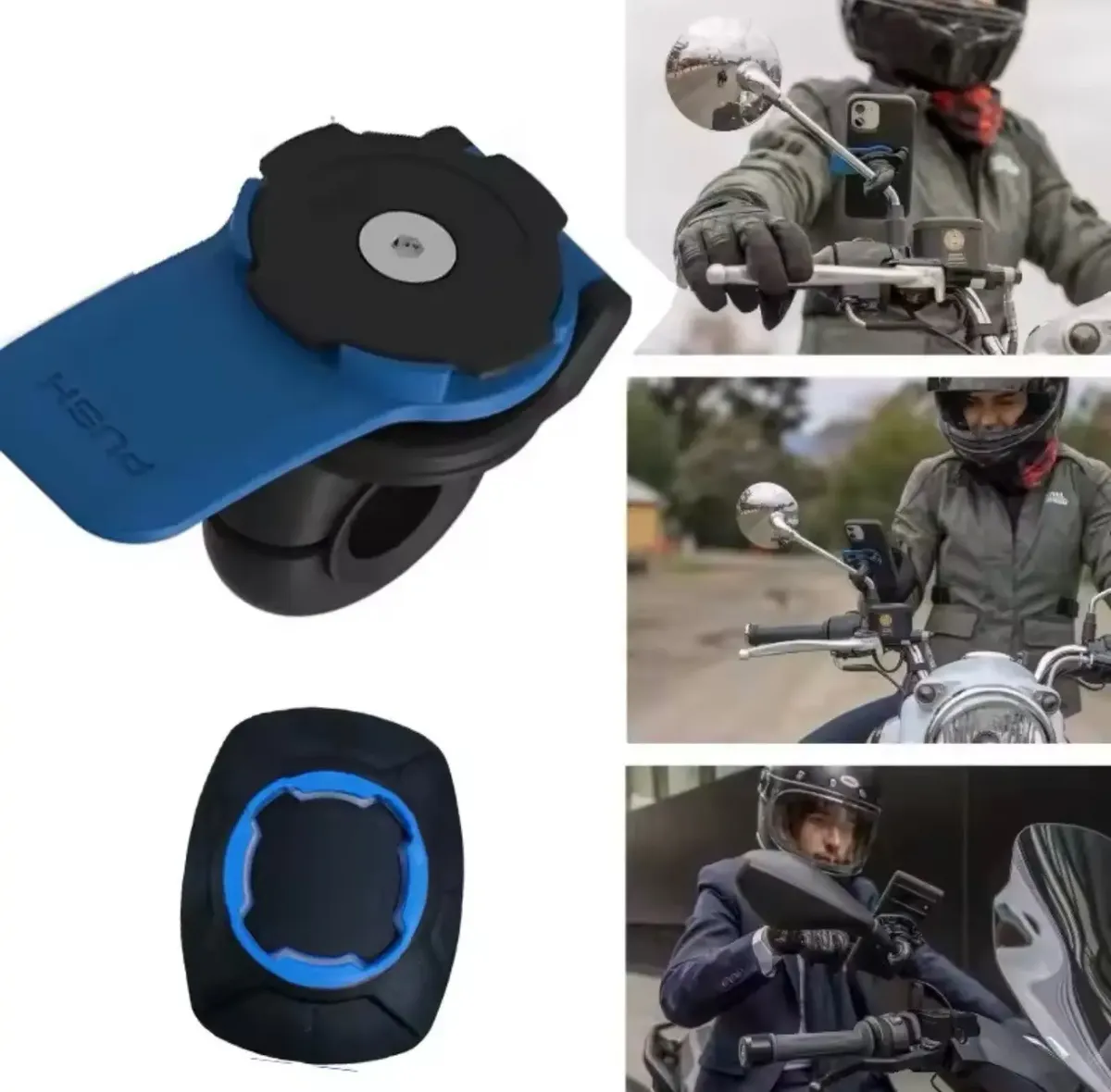 Soporte De Teléfono Para Moto Con Amortiguador De Vibración